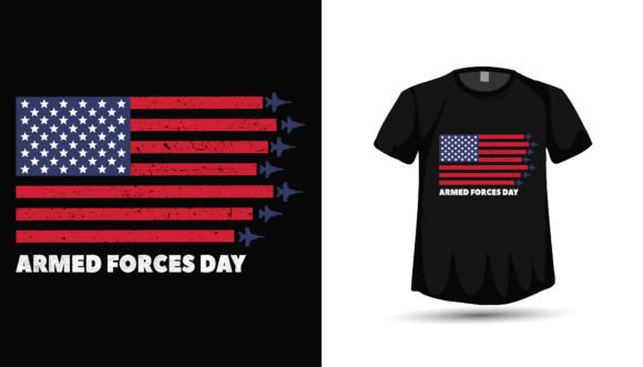 4th July Armed Forces Tshirt Design Graphics
