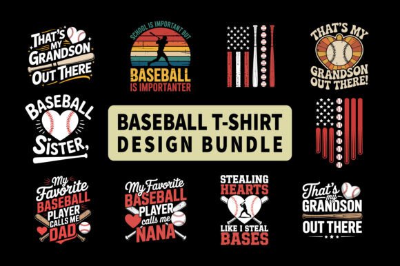 Baseball T-Shirt Design Bundle