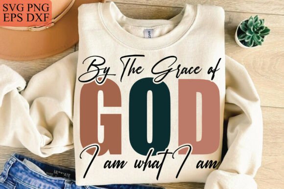 By the Grace of God Christian PNG Design: Graphics for T-Shirt Designs