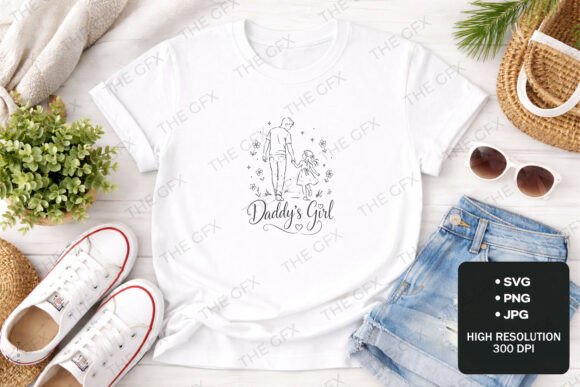 Daddy’s Girl T-shirt Design Graphics
