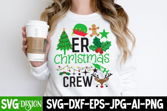 Er Christma Crew SVG Design, Christmas Graphics