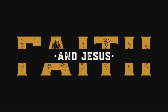 Faith and Jesus Tshirt Design: Graphics and T-Shirt Designs
