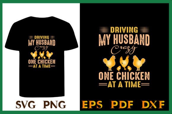 Funny Chicken Farmer SVG T-Shirt Design