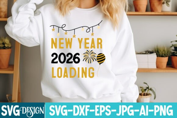 New Year 2026 Loading SVG Design