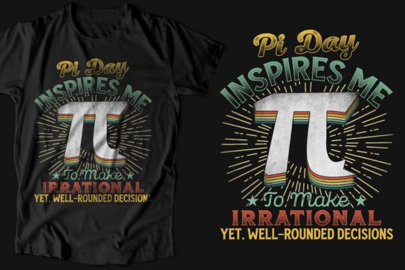 Retro Vintage Pi Day T-shirt Design Graphics