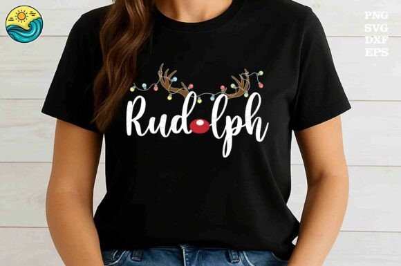 Rudolph Christmas SVG Design for Graphics and T-Shirt Designs
