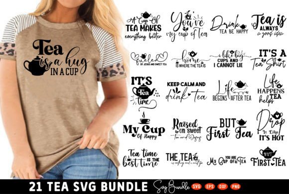 Tea Quotes Svg Bundle Design